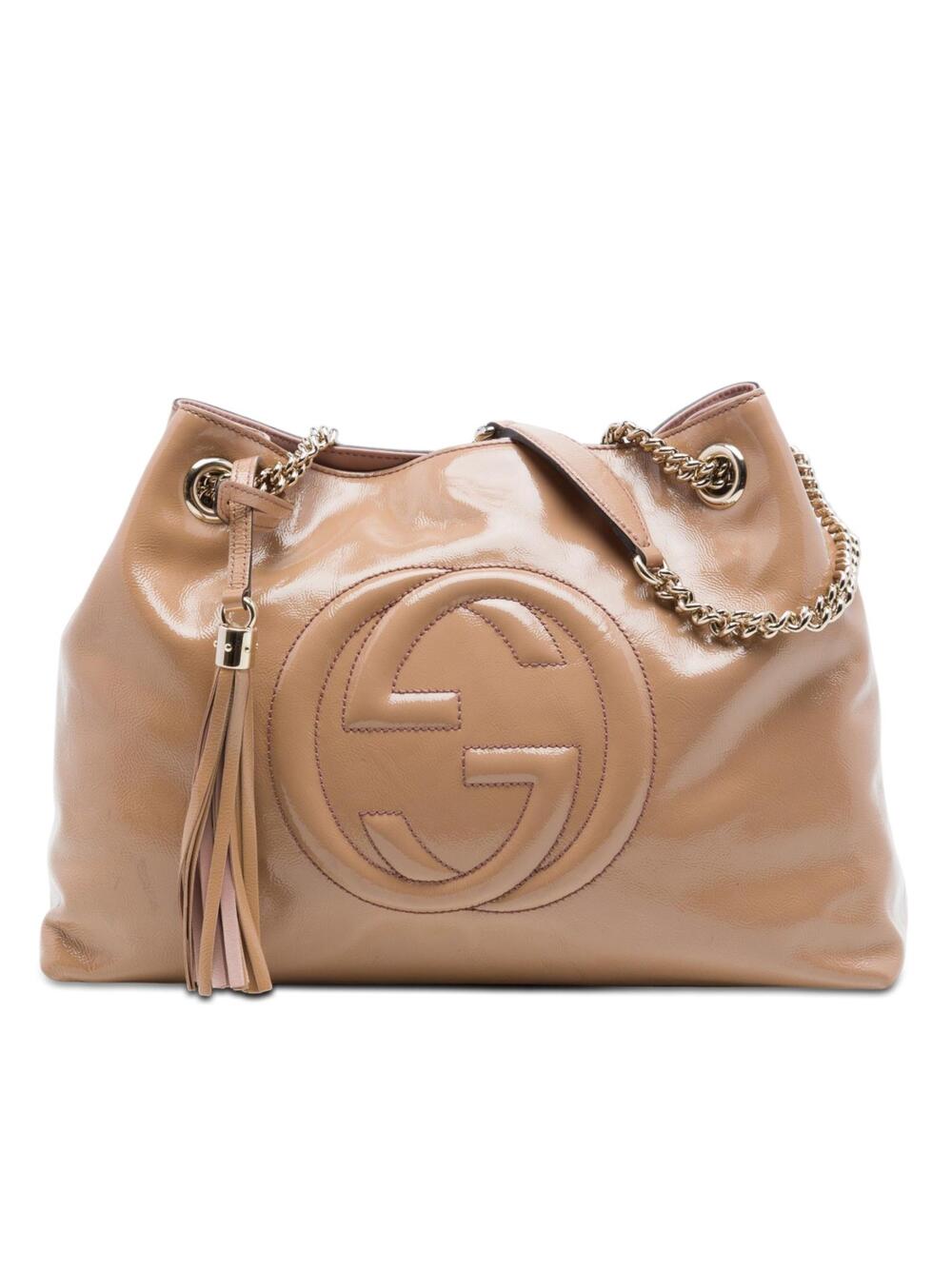 Gucci Medium Patent Soho Chain Tote #298009G72B